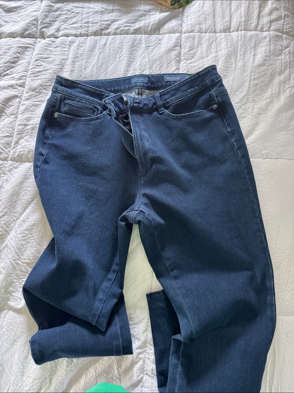 J. Jill Straight-Leg Jeans in Dark Blue Wash
